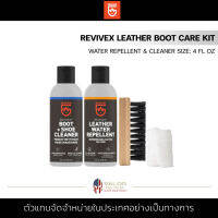 Gear Aid - Revivex Leather Boot Care Kit ชุดทำความสะอาด และเคลือบกันน้ำบนรองเท้าบูทหนัง ชุดดูแลรองเท้าบูท