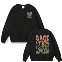 Cage The Elephant Double Sided Print Sweatshirt Crewneck Mens Hip Hop Oversized Sweatshirts Men Fashion Harajuku Pullover Size XS-4XL