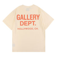 Gallery Dept  ฤดูร้อนรุ่นใหม่ T เสื้อยืดชายหญิงคู่เสื้อตัวในทรงหลวมมีเอกลักษณ์ส่วนตัว