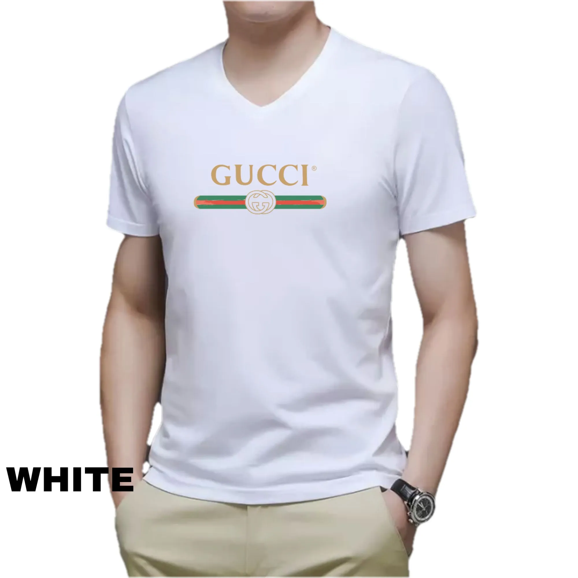 T-shirt For Men Fit Small to Large V-Neck 100%Cotton 200GSM Tops High  Quality | Lazada PH