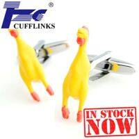 【Big-Sales】 Gift Pop ลูกไก่สีเหลือง Cufflink Cuff Link 2คู่โปรโมชั่นจัดส่งฟรี