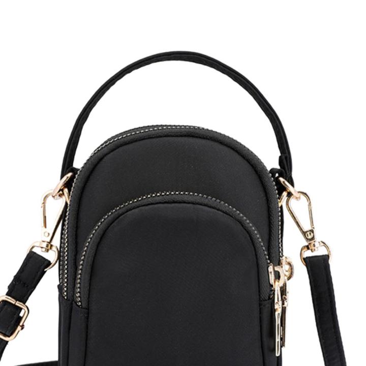 กระเป๋าถือสุภาพสตรี-nylon-small-purses-portable-fashion-elegant-solid-color-adjustable-strap-simple-casual-for-weekend-vacation