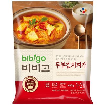 ซุปกิมจิเต้าหู้ปรุงสำเร็จรูป cj bibigo kimchi stew with tofu 비비고두부김치찌개 460g อาหารเกาหลี