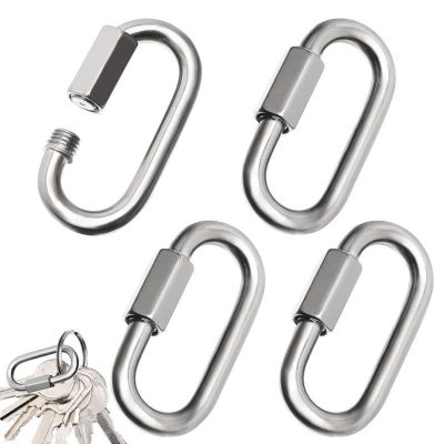 ﺴ 4pcs D Shape Locking Climbing Buckle Professional Climbing Buckle Lock Security Safety Lock Outdoor Climbing Equipment