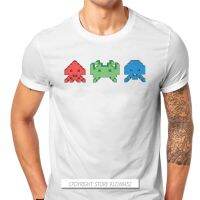 Invaders Arcade Shooter Game Tshirt For Men Cute Humor Summer Sweatshirts T Shirt Trendy Loose