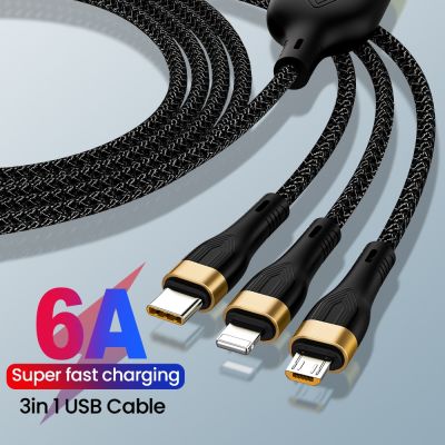 （A LOVABLE）6A 100W 31สายชาร์จ USB พอร์ต USB หลายสายชาร์จ UsbcPhone ลวดสำหรับ IPhoneSamsung