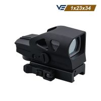 Vector Optics Ratchet GEN II 1x23x34 Multi Reticle Green Red Dot Sight with QD 20mm Weaver Mount For Dear Shooting Hunting