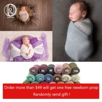 Soft Knit Stretchy Wraps Swaddle For Newborn Baby Photography Props Kids Receiving Blankets Cloth Accessories For Photo Shooting