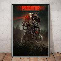 The Predator โปสเตอร์ย้อนยุคภาพยนตร์สยองขวัญคลาสสิกสุดฮอตโปสเตอร์ผ้าใบพิมพ์ศิลปะตกแต่งสำหรับห้องนั่งเล่น69F 0726