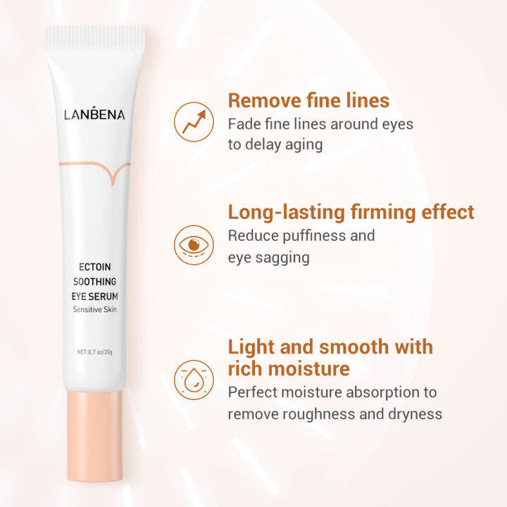 lanbena-ครีมบำรุงรอบดวงตา-สูตรลดรอยคล้ำและอาการบวมรอบดวงตา-ectoin-soothing-eye-serum