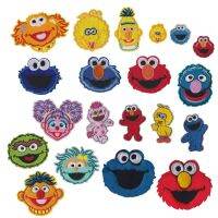 {Match maker}}อะนิเมะ Sesame Street Patch คุกกี้มอนสเตอร์ ELMO นกใหญ่การ์ตูนรีดผ้าแพทช์ราคาถูกแพทช์ปักสำหรับเสื้อผ้าเด็ก