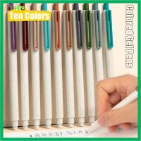 QIGUI หมึกสีหมึก ปากกาเจลสี เครื่องมือสำหรับเขียน 0.5มม. ปากกามาร์กเกอร์ ทนทานต่อการใช้งาน การอบแห้งอย่างรวดเร็ว ปากกาที่เป็นกลาง โรงเรียนในโรงเรียน