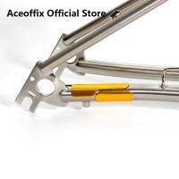 สติกเกอร์กรอบป้องกันโซ่ขาตั้งด้านหลัง Aceoffix สำหรับ Brompton อุปกรณ์เสริมอะลูมิเนียมอัลลอยจักรยาน