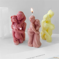 Plaster Candle Mold Couple Lover Hug Human Body Scented