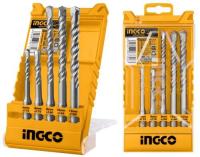 INGCO ชุดดอกสว่านเจาะปูน SDS Plus 5 ตัวชุด รุ่น AKD2052 ( SDS Plus Hammer Drill Bit Set ) - ดอกสว่านเจาะคอนกรีต