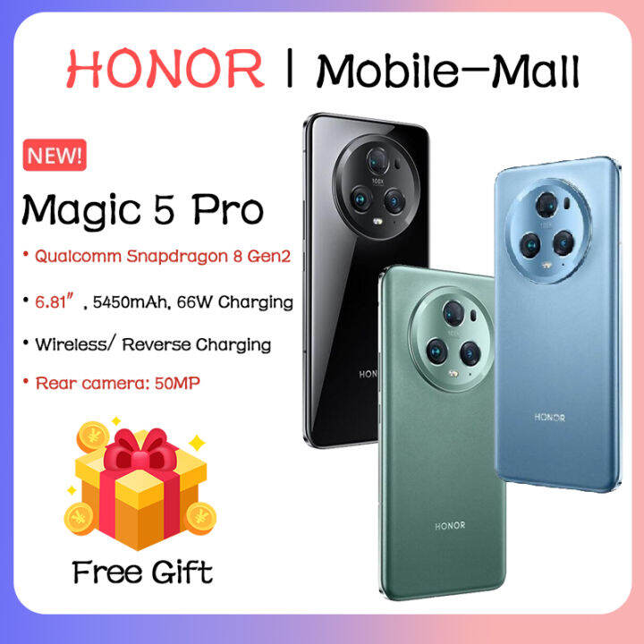 [ New Product ] Honor Magic 5 Pro 5g Magic5pro Mobilephone Qualcomm