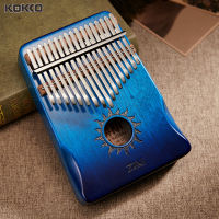 KOKKO Kalimba 17-ToneมะฮอกกานีCoreเปียโนนิ้วหัวแม่มือพร้อมค้อนจูน