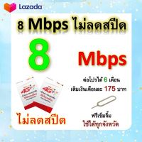 ซิมโปรเทพ 8  Mbps ไม่ลดสปีด เล่นไม่อั้น +โทรฟรีทุกเครือข่ายได้ แถมฟรีเข็มจิ้มซิม