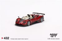 MINI GT 1:64 Pagani Zonda HP Red barresi ดูไบ LHD Diecast รุ่น Car