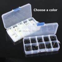 160pcs M2 M2.5 M3 x 6/10/15/20mm Nylon Hex Spacer Screw Nut Assortment Kit Plastic Standoff Set black or white kit Sample box Colanders Food Strainers