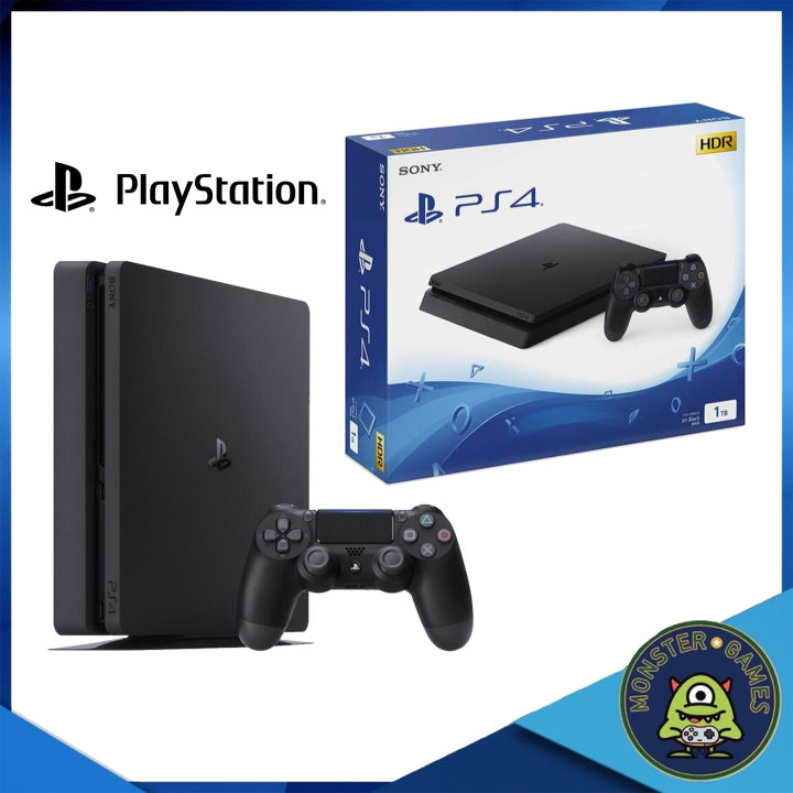 เครื่อง-ps4-slim-jet-black-1tb-ประกันศูนย์-sony-thailand-1-ปี-playstation4-slim-1tb-ps4-slim-console-ps4-console