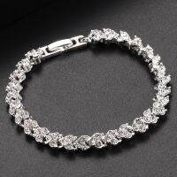 【hot】◕☍  European and Fashion for Rhinestone Inlaid Flashing Wedding Jewelry