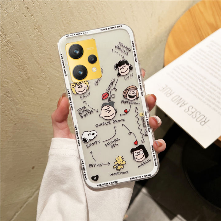 เคสโทรศัพท์-realme-9i-gt2-pro-realme-9-pro-freefire-edition-plus-case-ใหม่อินเทรนด์น่ารักการ์ตูน-charlie-snoopy-ราคาไม่แพงซิลิโคนนุ่ม2022