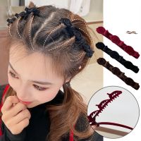 【cw】 Fashion Braided Hair Korean Flocking for Bangs Side Clip Barrettes Duckbill