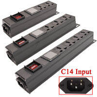 ปลั๊กไฟ รางปลั๊กไฟ pdu ติดแล็ค 2-10 ช่อง โวลท์ แอมป์ มิเตอร์ C14 interface