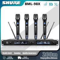 SHURE BML-98X ไมค์ ลอย ไร้ สาย ไมค์ลอยไร้สาย ไมโครโฟนไร้สาย ความถี่คงที่ มีไมโครโฟน 4 ตัว รับระยะทาง 100 เมตร ไมโครโฟนโลหะ แกนข้าวสาลีเยอรมัน