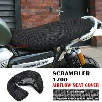 ที่นั่งรถจักรยานยนต์คลุมสำหรับ Scrambler 1200 2018-2023ผ้าคลุมที่นั่ง1200 SCRAMBLER เบาะป้องกันที่นั่งการไหลของอากาศ3D