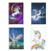 [Hagoya Stationery Stor] Unicorn Notebook Fantasy Starry Star Night Unicorno Wings Horse Memo Note เขียนหนังสือน่ารักปกเครื่องเขียนของขวัญคริสต์มาส