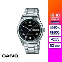 CASIO นาฬิกาข้อมือ CASIO รุ่น MTP-V006D-1BUDF วัสดุสเตนเลสสตีล สีดำ