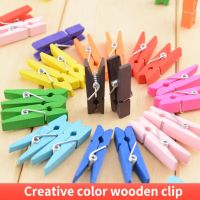 NEW Smalll size Mini Wooden Clips 25/35/45/72mm Coloful Clips Photo Clips for sheets DTY Clothespin Craft Decor Clips Pegs Clips Pins Tacks