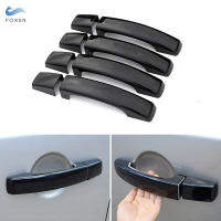 Glossy Black 8Pcs ไม่มีรูกุญแจภายนอกประตู Handle Cover Trim สำหรับ Land Rover Range Rover Sport Discovery 4 LR4 Freelander 2