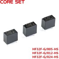 【✔In stock】 huangqun รีเลย์ไฟฟ้า5ชิ้น/ล็อต5V 12V 24V Hf32f-G Jzc-32f-005-Hs Jzc-32f-012-Hs Jzc-32f-024-Hs 10a 4pin 250vac