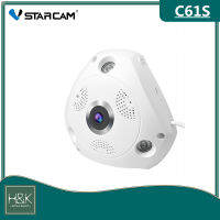 Vstarcam C61S ความละเอียดปรับได้ถึง 3 ล้านพิกเซล - มุมมองกว้าง 360องศา Panoramic IP Camera