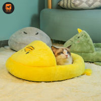 Pet Bed House Cave Semi Cover Dog Bed Cushion Cat Nest Lounger For Cats Dogs Kitten Puppy Kennels Cozy Pet Deep Sleeping Bag