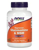 NOW Foods, Vegetarian Glucosamine &amp; MSM, 120 Veg Capsules