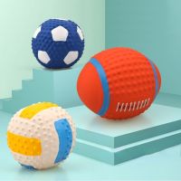 【YF】❧﹊✟  Dog toy ball latex Durable Prevent damage chew Squeak Interesting Improve supplies