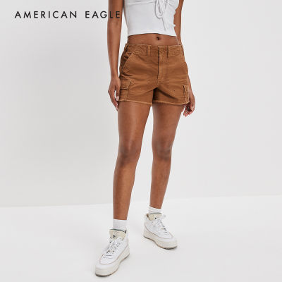 American Eagle Snappy Stretch Highest Waist Baggy Cargo Short กางเกง ผู้หญิง ขาสั้น แบ็กกี้ คาร์โก้ เอวสูง (NWSS 033-7545-263)