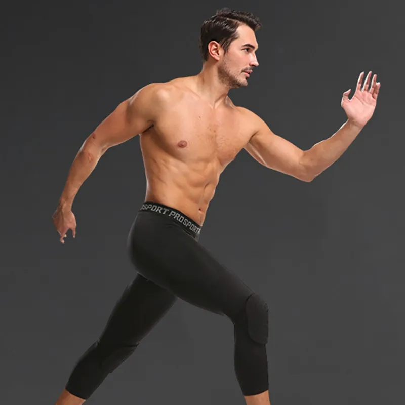 men's basketball padded compression pants