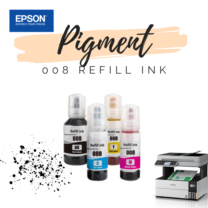 หมึก-epson-008-y-สีเหลือง-c13t06g400-ขนาด-70ml-ของแท้100-for-l6460-l6490-l6550-l6570-l6580-l11160-l15150-l15160-l15180