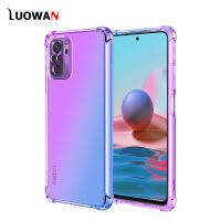 LUOWAN สำหรับ Xiaomi Redmi Note 10 9 9T 9 Pro 5G 10 Pro Max 10 9 Pro 4G 10S 9S 8T Note 8 7 6 5 Pro Rainbow เคสไล่ระดับสีครอบ TPU นุ่มซิลิโคนฝาหลังถุงลมรับแรงกระแทกปลอก