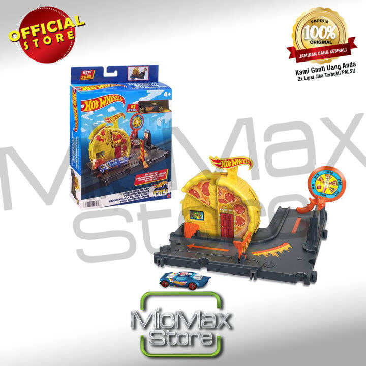 Hot Wheels City Speedy Pizza Pick-Up Track Set 