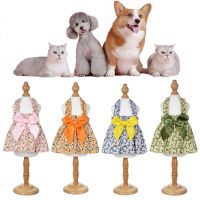 Summer Dog Dress Thin Teddy Cat Sling Princess Skirt Pet Clothes Dog Accessories Cat Dress Small Dog Clothes Puppy Skirts Dresses