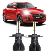 2PC Bright 6000K สีขาว H4 LED HIGH BEAM ไฟฉายคาดศีรษะไฟหน้าสำหรับ SUZUKI SWIFT V (AZ) ปี2017-2021