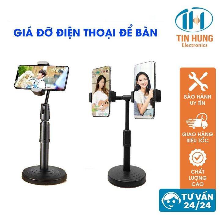 Giá đỡ để bàn đa năng micro Y2 với 2 kẹp tiện lợi, chất liệu nhựa ABS