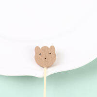 ?【Lowest price】MH 100pcs ตกแต่ง toothpicks Bear cocktail sticks ตกแต่งตกแต่งผลไม้