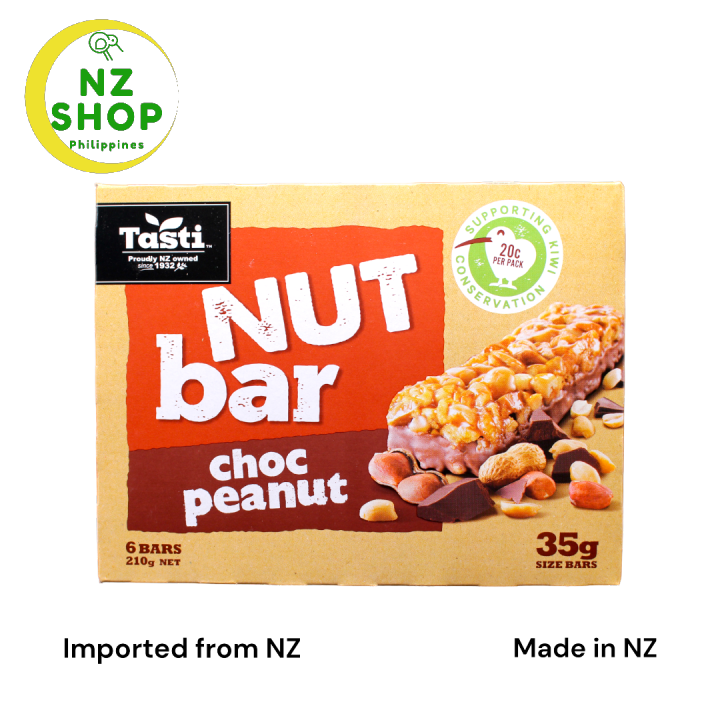 Tasti Choc Peanut Nut Bar 6pk Healthy tasty bar imported from New